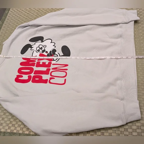 RARE Complexcon x Verdy Crewneck Sweatshirt Light Gray Size Large